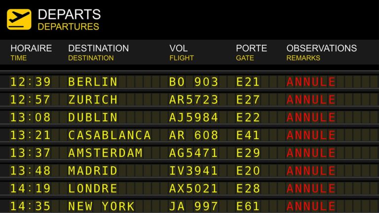 Comment se faire rembourser en cas de vol annulé